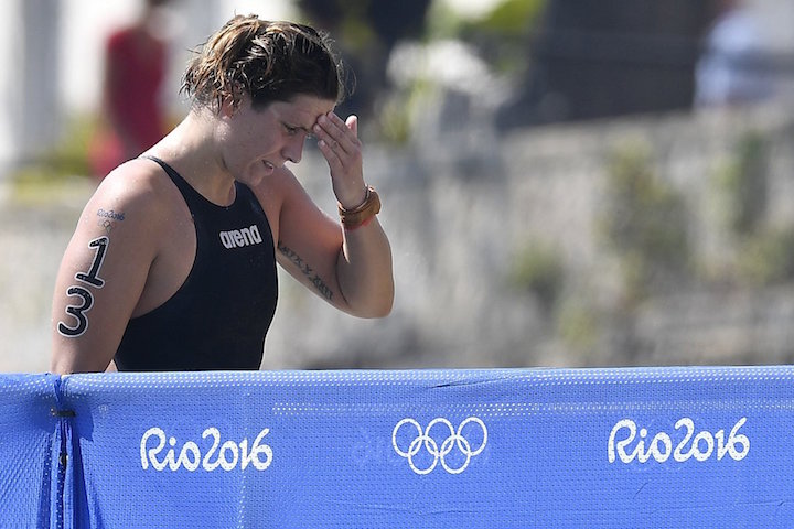 Rio de Janeiro, 2016. augusztus 15. A 14. helyen végzett Risztov Éva a Rio de Janeiró-i nyári olimpia női 10 kilométeres nyíltvízi úszóversenye után a Copacabana Erődnél 2016. augusztus 15-én. MTI Fotó: Czeglédi Zsolt
