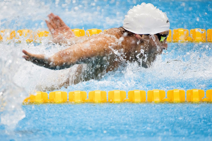 Rio de Janeiro, 2016. szeptember 15. Sors Tamás a 100 méteres pillangóúszás S9-es sérültségi kategóriájának döntőjében a riói paralimpián az Olimpiai Uszodában 2016. szeptember 15-én. A magyar úszó bronzérmet szerzett. MTI Fotó: Koszticsák Szilárd