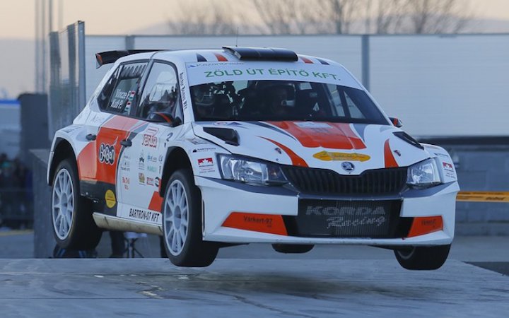 Vincze Ferenc a Szilveszter Ralin először ült R5-ös autóba és rögtön nyert. Fotó: Farkas Tamás