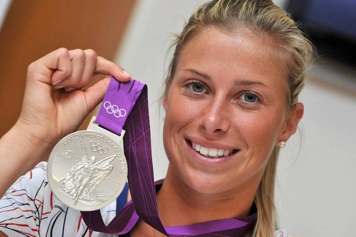 Andrea Hlavackova a londoni olimpián párosban szerzett ezüstérmet