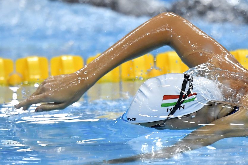 Budapest, 2017. július 28. Kapás Boglárka a női 800 méteres gyorsúszás előfutamában a 17. vizes világbajnokságon a Duna Arénában 2017. július 28-án. MTI Fotó: Illyés Tibor