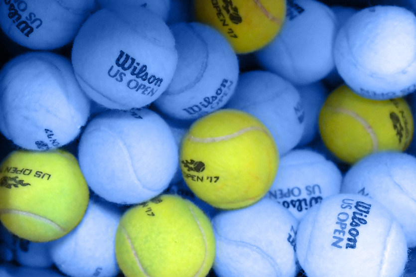 September 2, 2017 - A detailed view of the Tennis Ball Warehouse at the 2017 US Open.