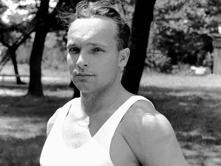 Pataki Ferenc 1952. június 13-án a tatai edzőtáborban. Magyar Fotó: Seidner Zoltán
